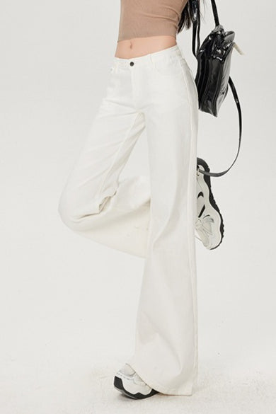Low-Rise Stretch Flare Jeans