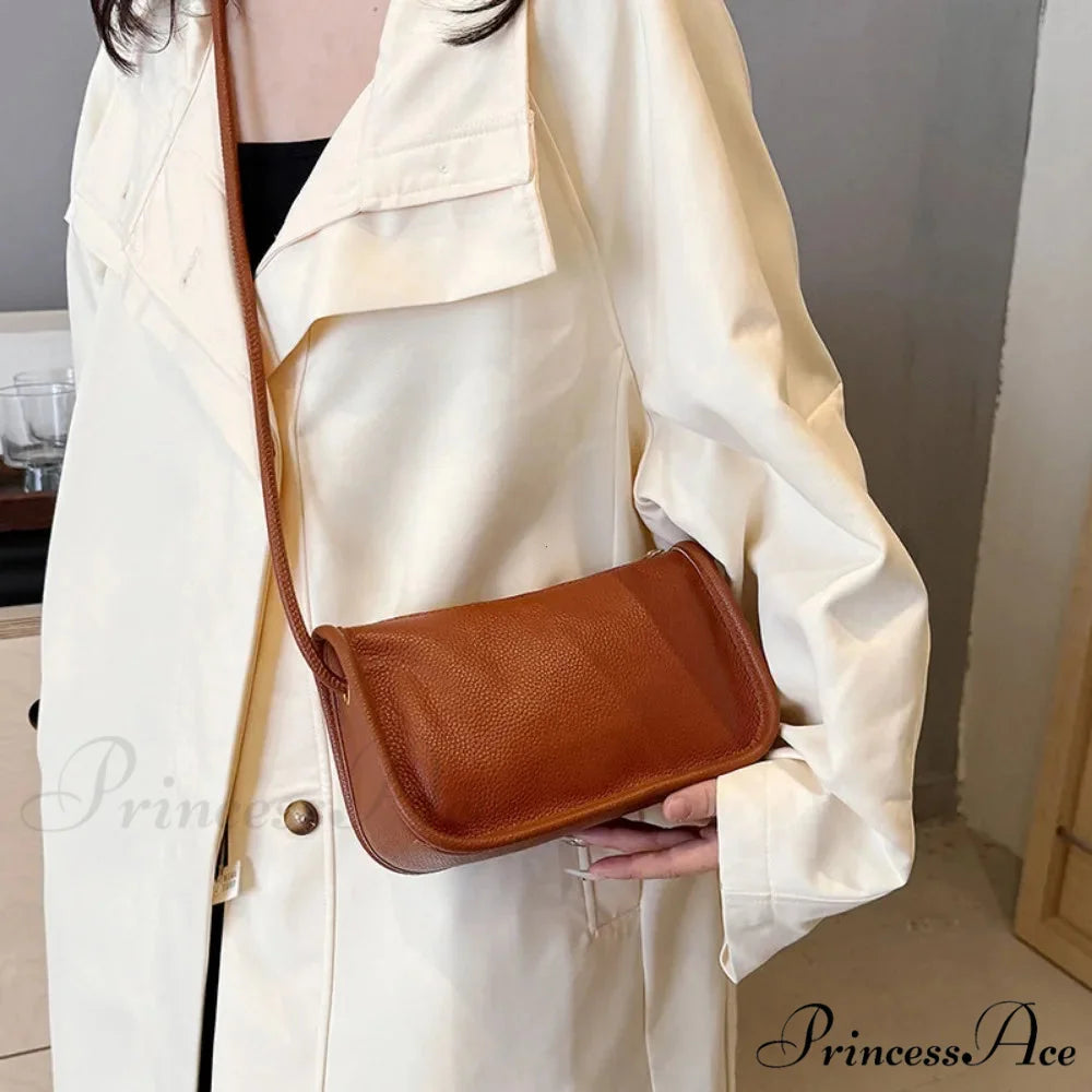 100% Genuine Bovine Hide Leather Crossbody Purse shoulder-250126