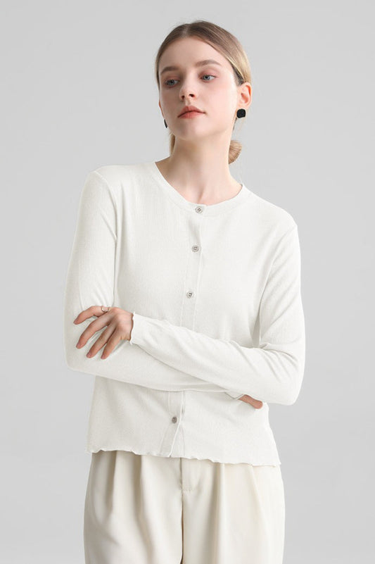 Structured Tencel Cardigan