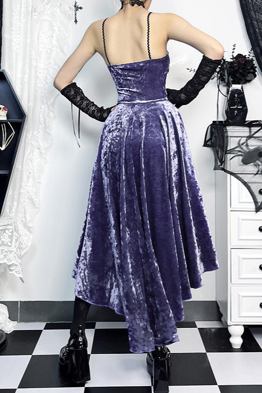 Dark Elegance Purple Gothic Dress