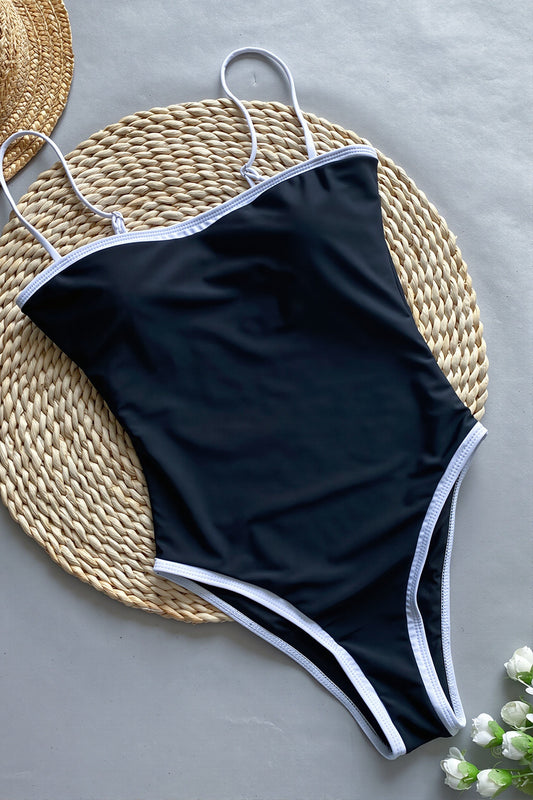 Padded Sexy Patchwork One Piece Swimwear