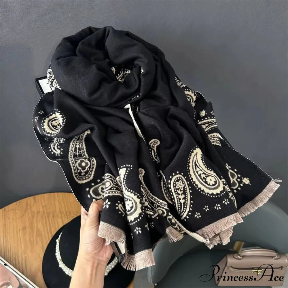 2024 New Year’s Crimson Cashmere Scarf scarf-241228