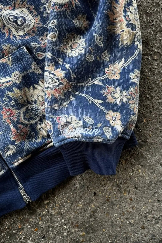 Gothic Full Pattern Printed Zipper Hoodie