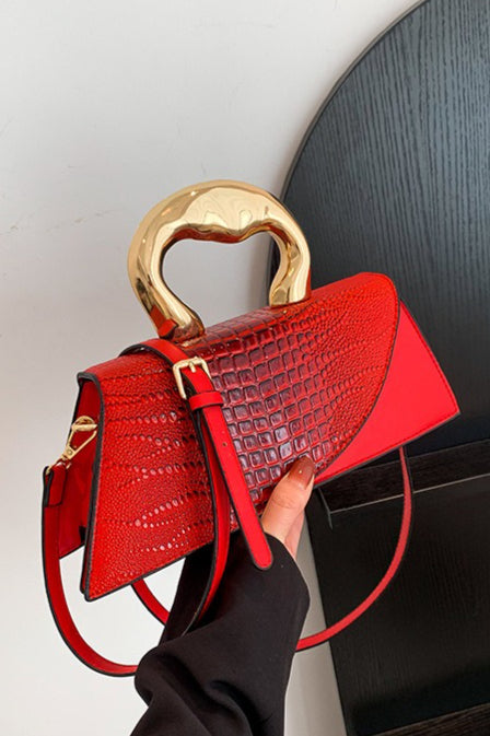 Crocodile Pattern PU Chic Tote Shoulder Crossbody Bag