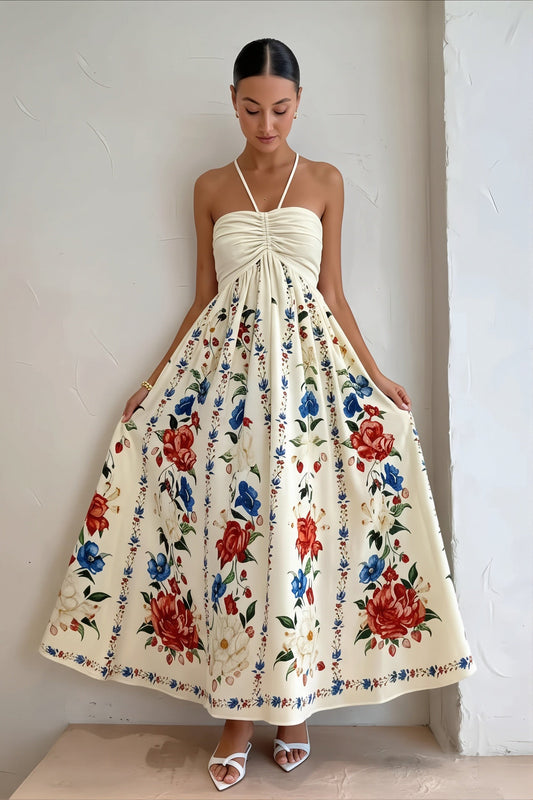 Cami Floral Vacation Maxi Boho Dress