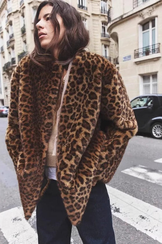 Sexy Animal Faux Fur Coat