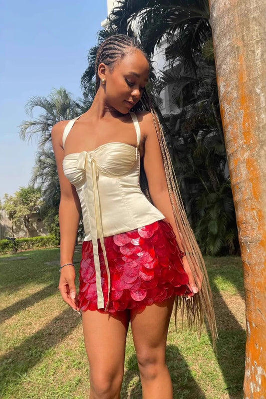 Sequin Bodycon Mini Christmas Skirt