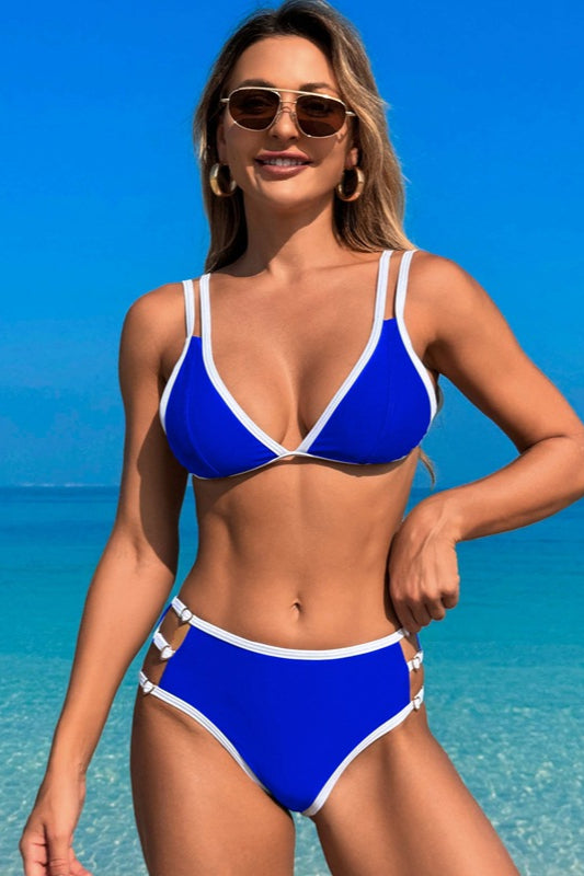Fashion Halter Bikini Two Piece Swim Set