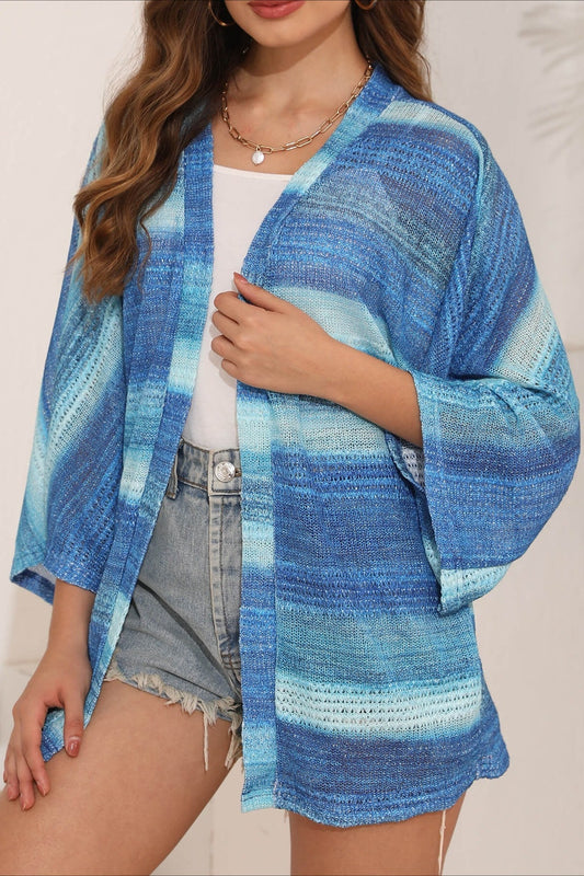 Crochet Tie Dye Relaxed Cardigan