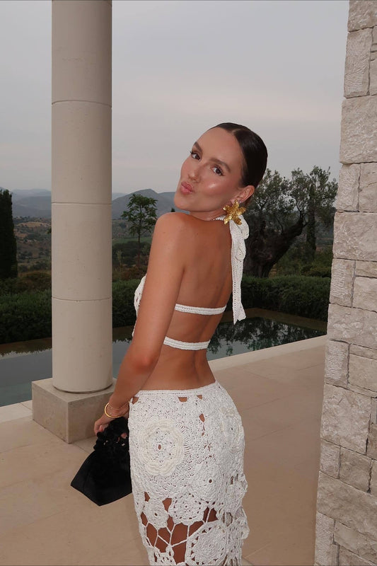 Halter Neck Slim Backless Boho Dress