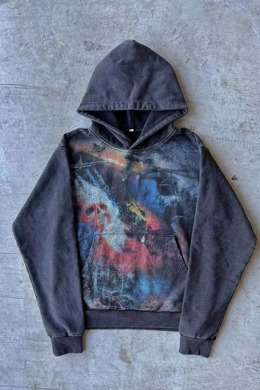 Gothic Graphic Pullover Hoodie