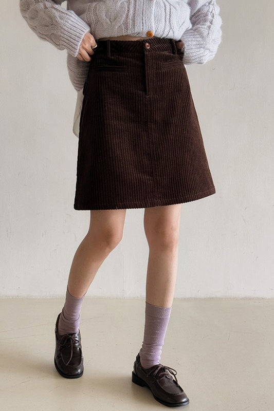 Vintage Cord Mini Skirt