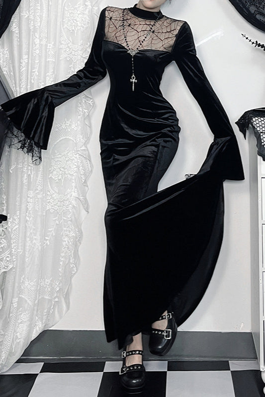 Spider Lace Gothic Dress