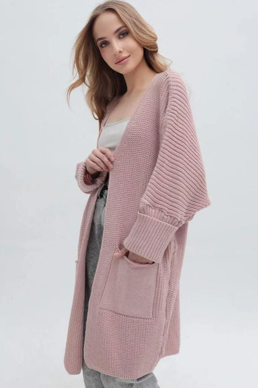 Oversized Long Knit Cardigan