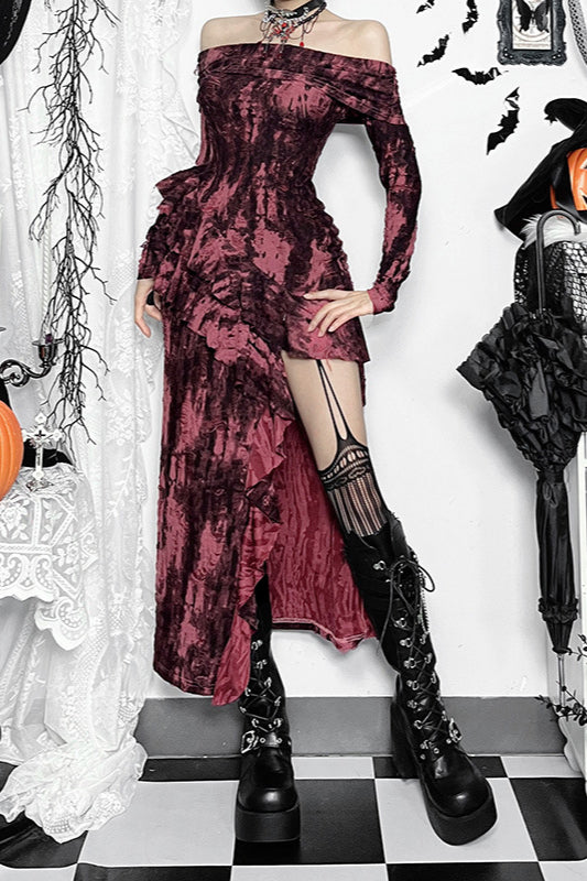 Sexy Bardot Gothic Dress