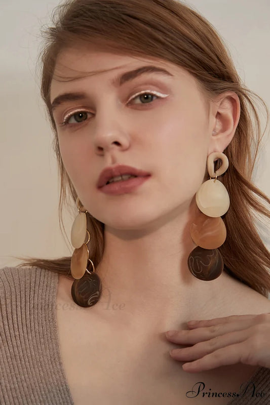 Acrylic Elegant Long Earrings Picture