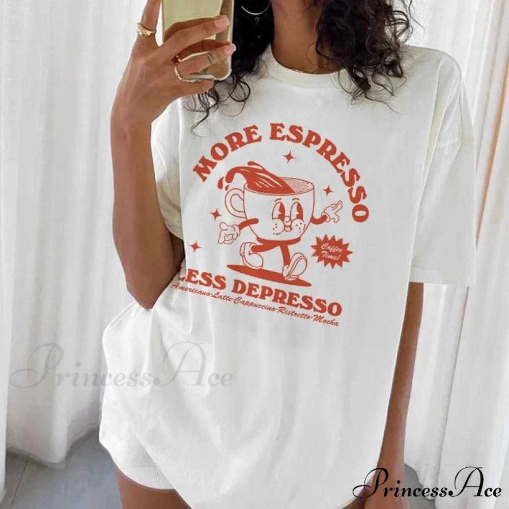 Additional Java Amusing Coffee T-shirt WHITE / S t-shirt-250223