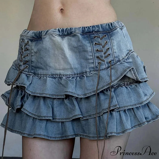 Adorable Cute A-Line Denim Skirt skirts-250223