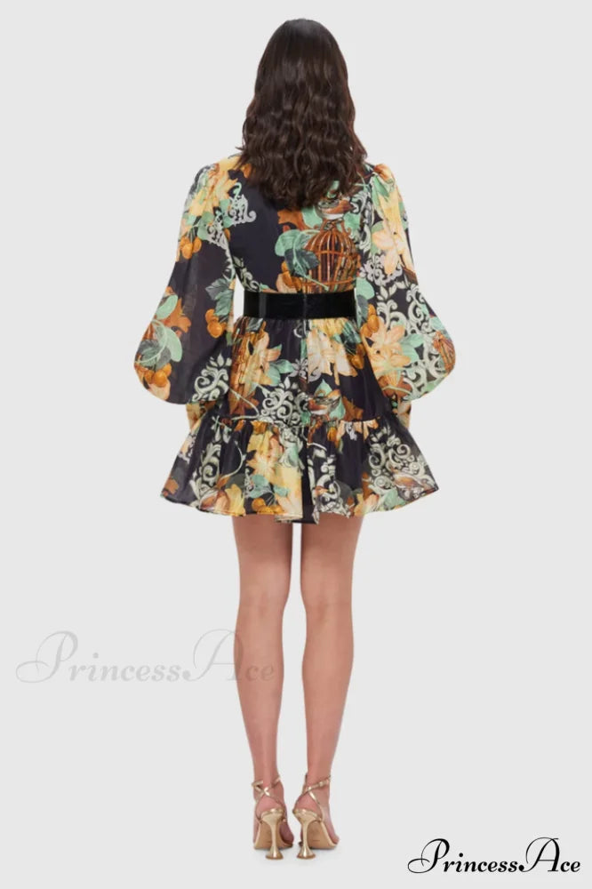 Alexandra Belted Stylish Mini Dress