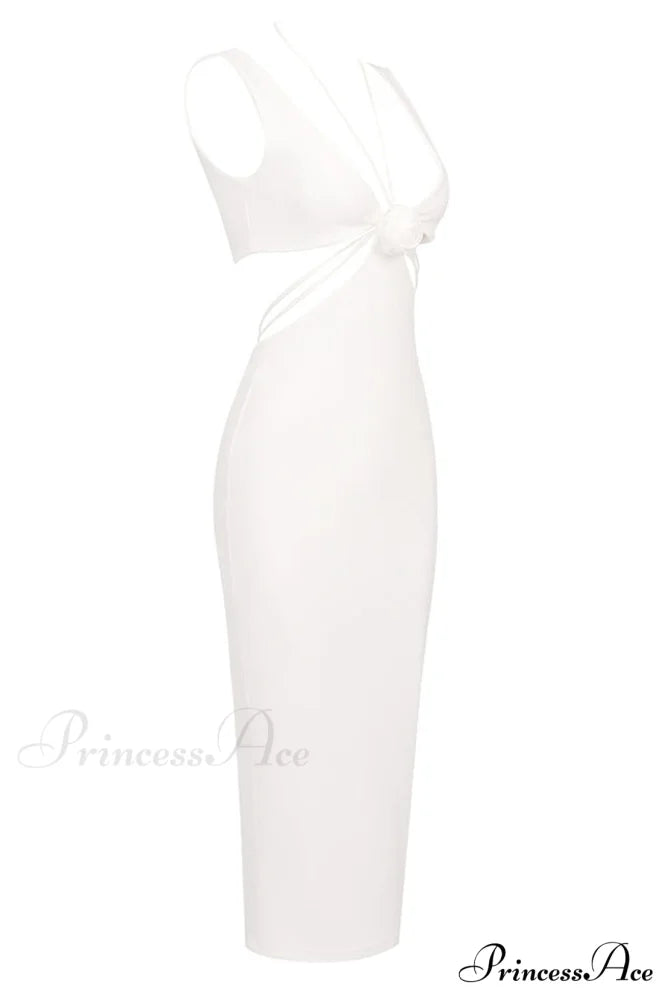 Alize Flower Stylish Embellished Maxi Dress