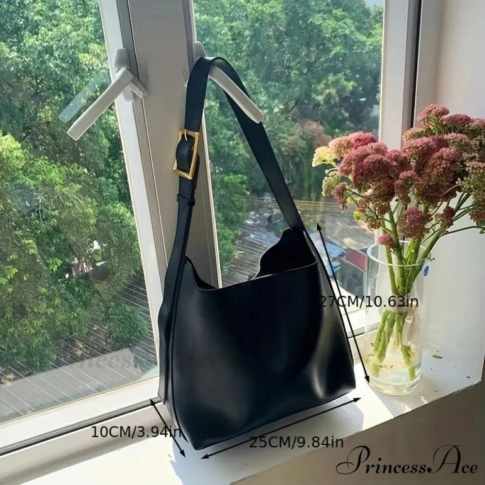 All-Match Simple Synthetic Leather Shoulder Bag shoulder-250126