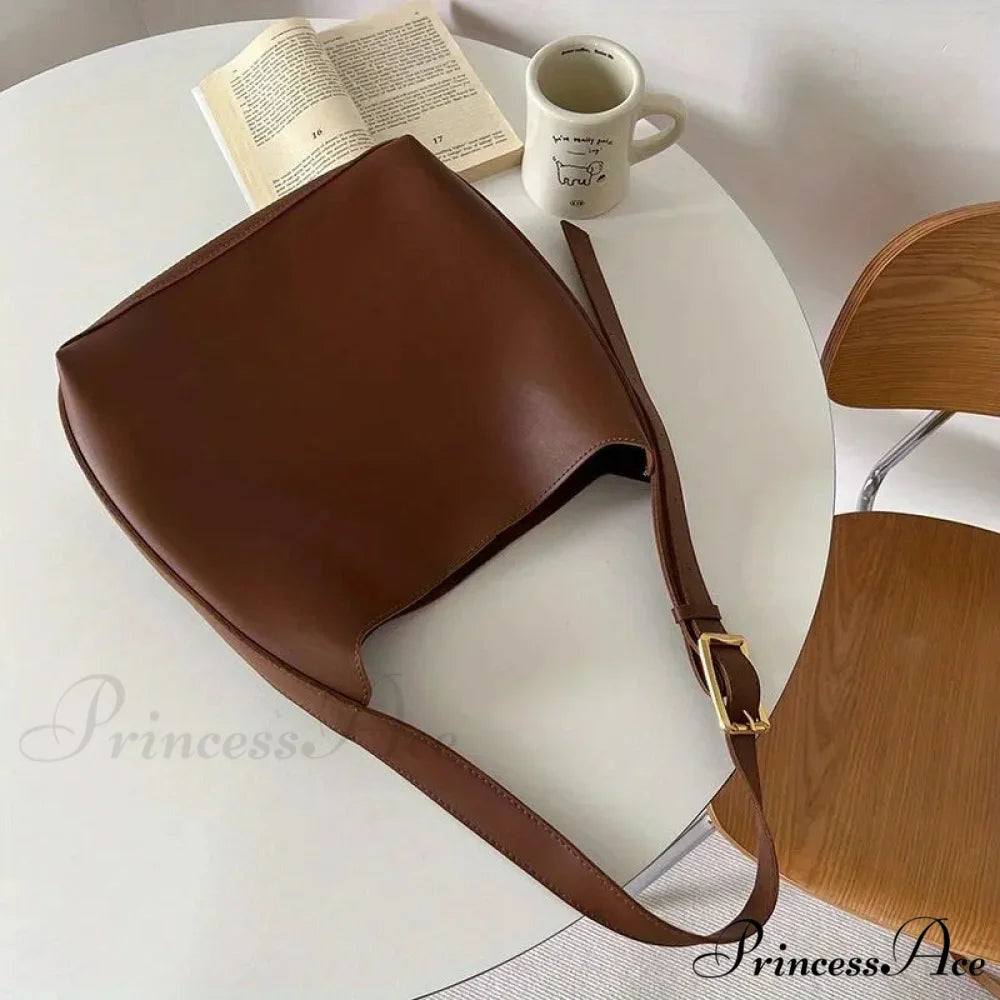 All-Match Simple Synthetic Leather Shoulder Bag shoulder-250126