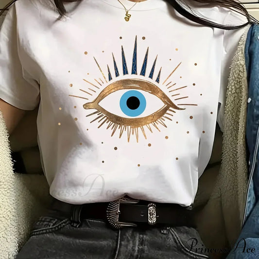 Alphabet Crew Neck Tee 鈥?Comfort Fit Durable & Stylish for All Seasons T-shirt WHITE / S
