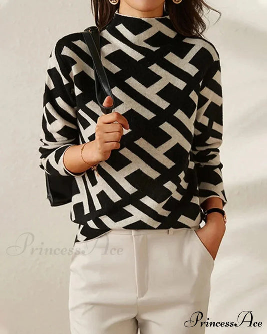 Alphabet Geometric Sweater