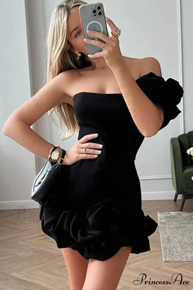 Alyssa Satin Stylish Mini Dress