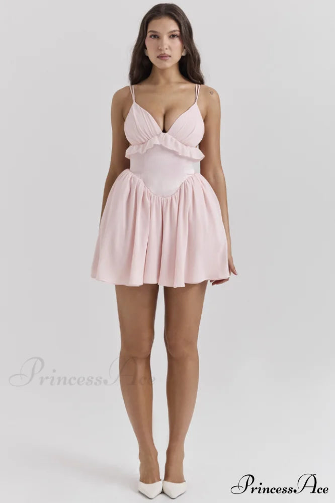 Amaris Ballet Stylish Pink Mini Dress