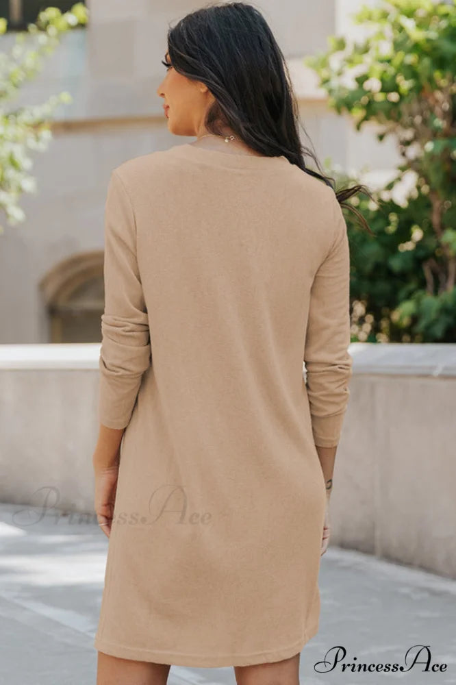 Amaryllis Solid Stylish Open Cardigan