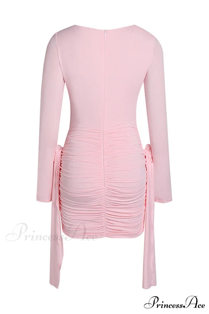 Amelia Blush Stylish Mini Dress