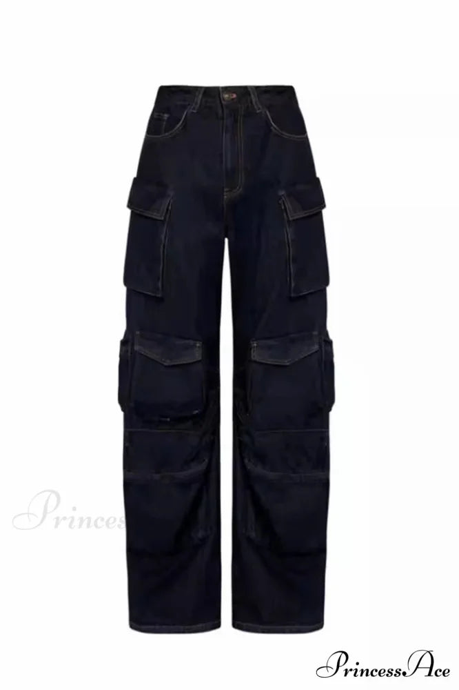 Amiri Wide-Leg Stylish Work Jeans S / Black
