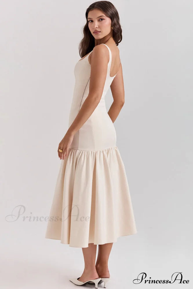 Amore Dropped Stylish Waist Midi Dress