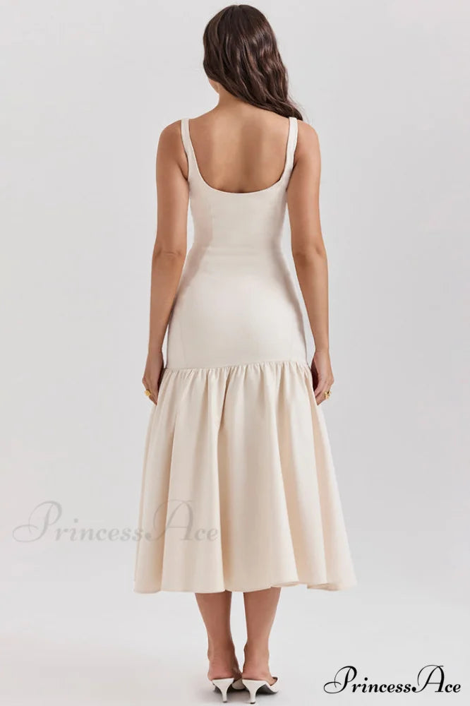 Amore Dropped Stylish Waist Midi Dress