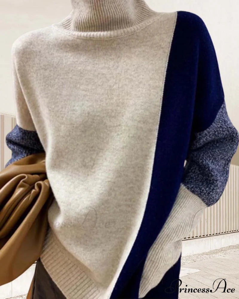 and sweater Elegant with contrast romantic colors