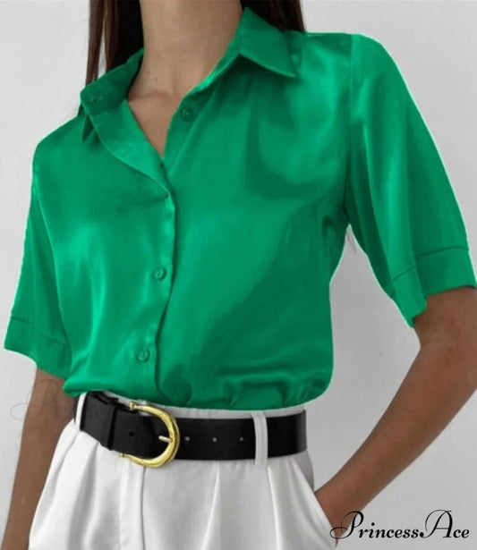 Andrea Blouse Green / S