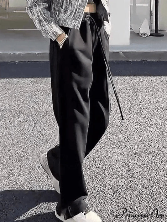 Ankle Flare Graceful Black Cargo Jeans Black / S