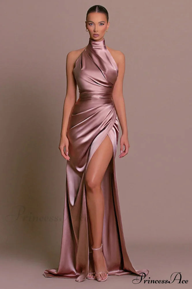 Anna Backless High Charming Spilt Maxi Dress S / 1#