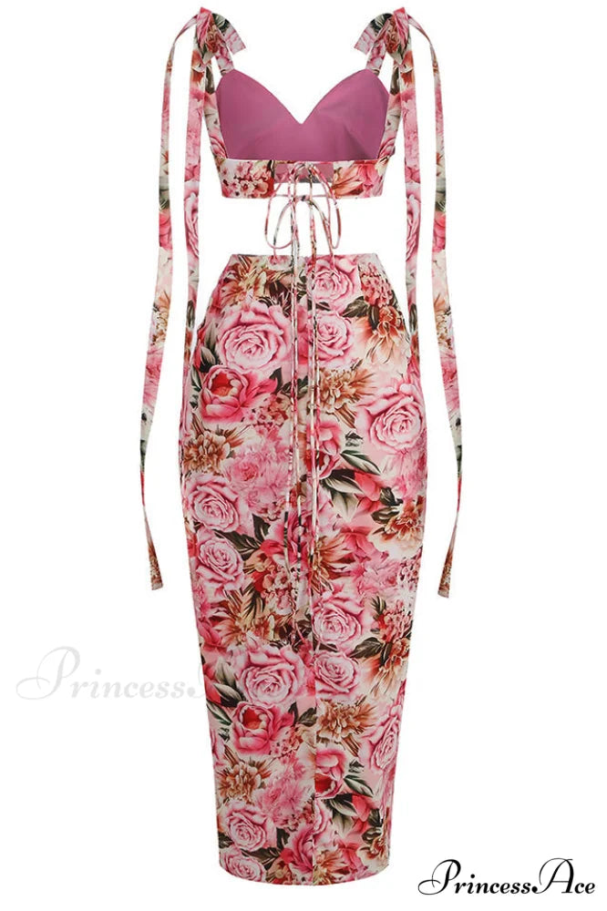 Annabella Floral Stylish Two Piece Set