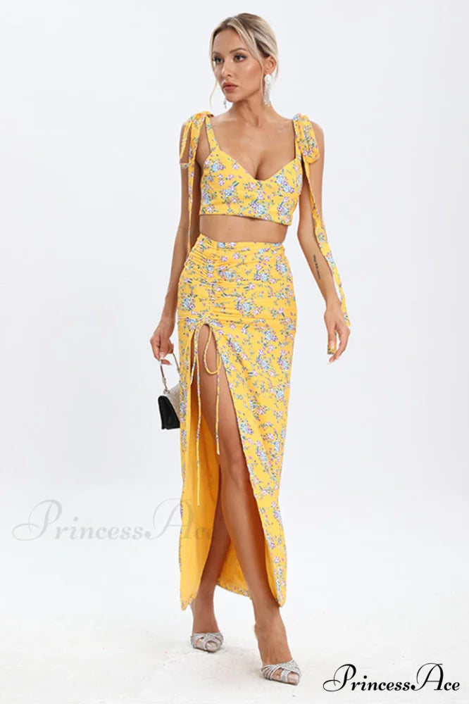Annabella Floral Stylish Two Piece Set