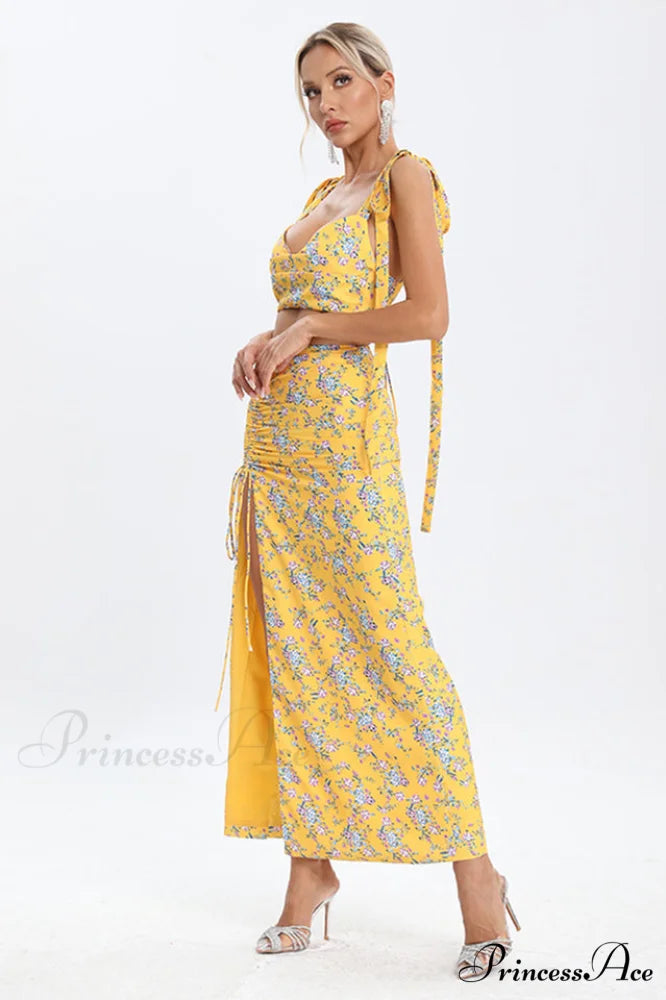 Annabella Floral Stylish Two Piece Set