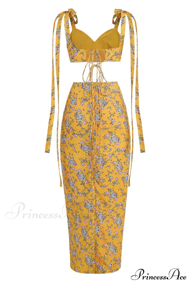 Annabella Floral Stylish Two Piece Set