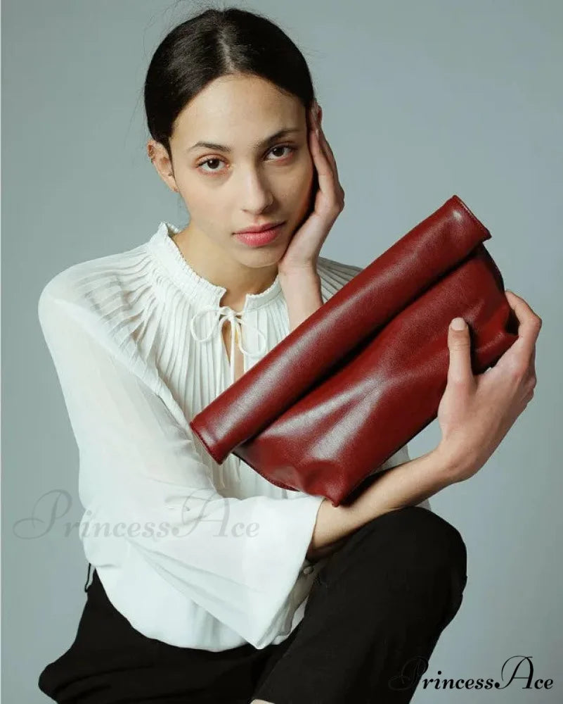 Antique Gentle PU Leather Pouch Wristlet wristlet-250126