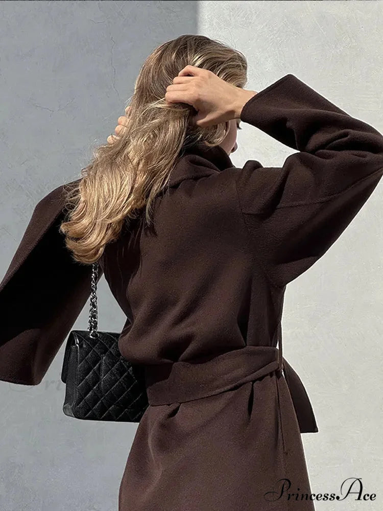 Antique Tan Wool Mix coat coats-241228