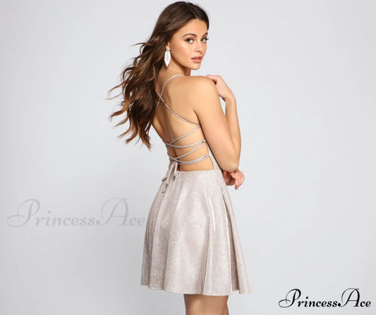 Ariana Glitter Stylish Knit Party Dress