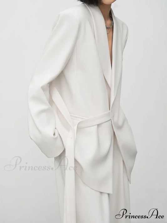 Asymmetric Buttoned Graceful Structured Blazer