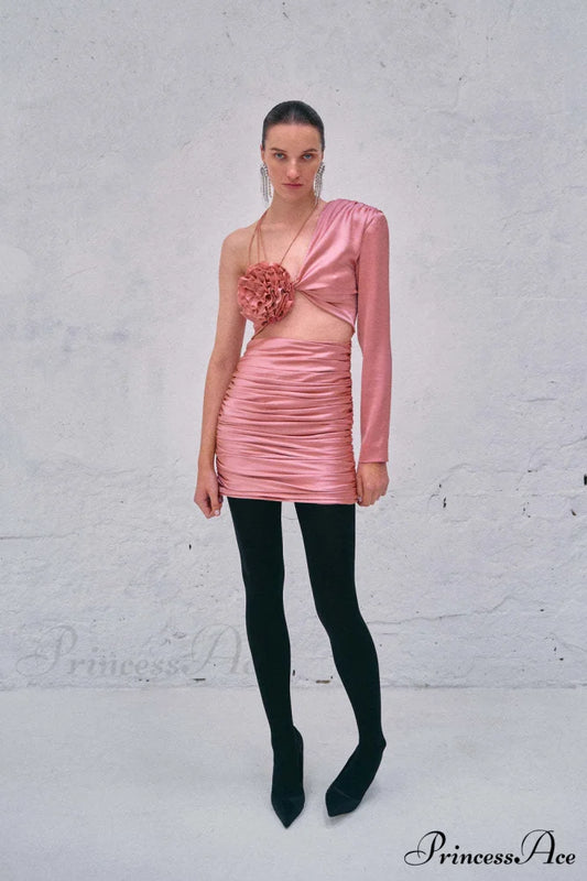 Asymmetrical Embroidered Prom Gown promdress-250223