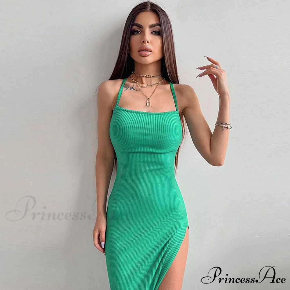 Athleisure Solid Long Sleeve Crop Top Sophisticated Wide Leg Pants Matching Set - Khaki L / Teal Green