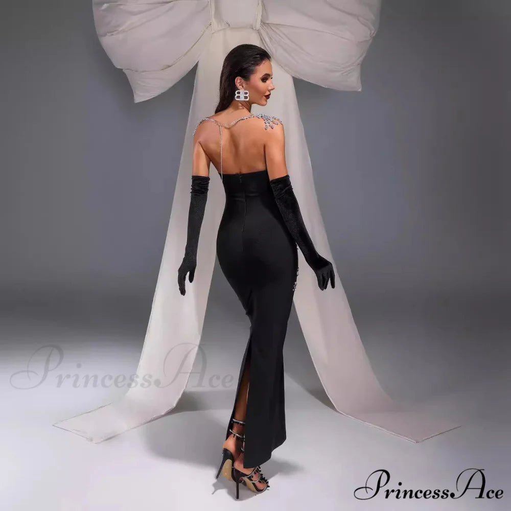 Attractive Sparkling Bodycon Bandage Dress Celebration Prom Dress promdress-250223